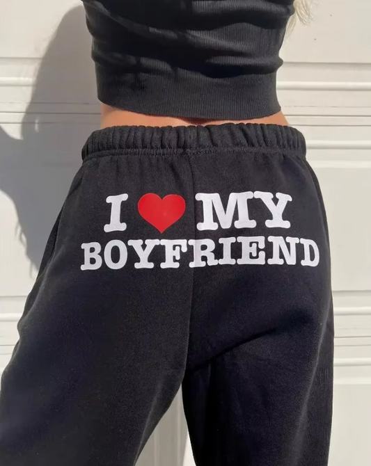 I Love My Boyfriend Joggers