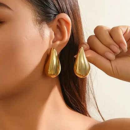 Teardrop Stud Earrings